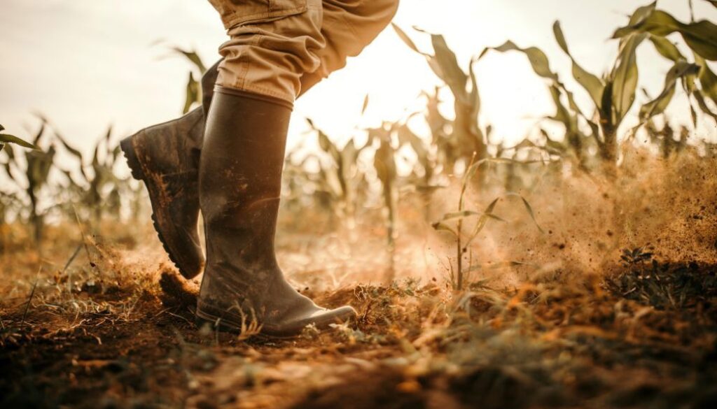 Ganaderos y agricultores leoneses en el campo