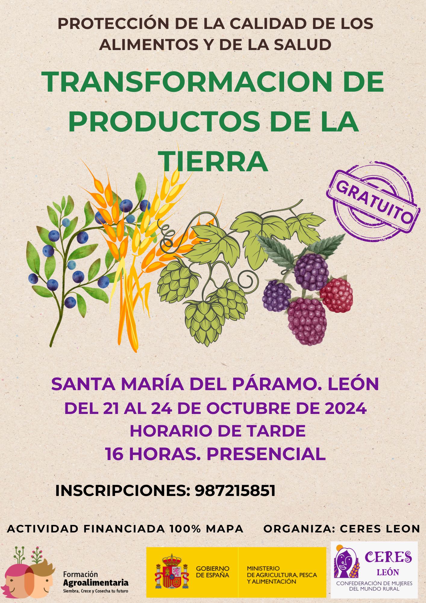 CARTEL SANTA MARIA DEL PARAMO